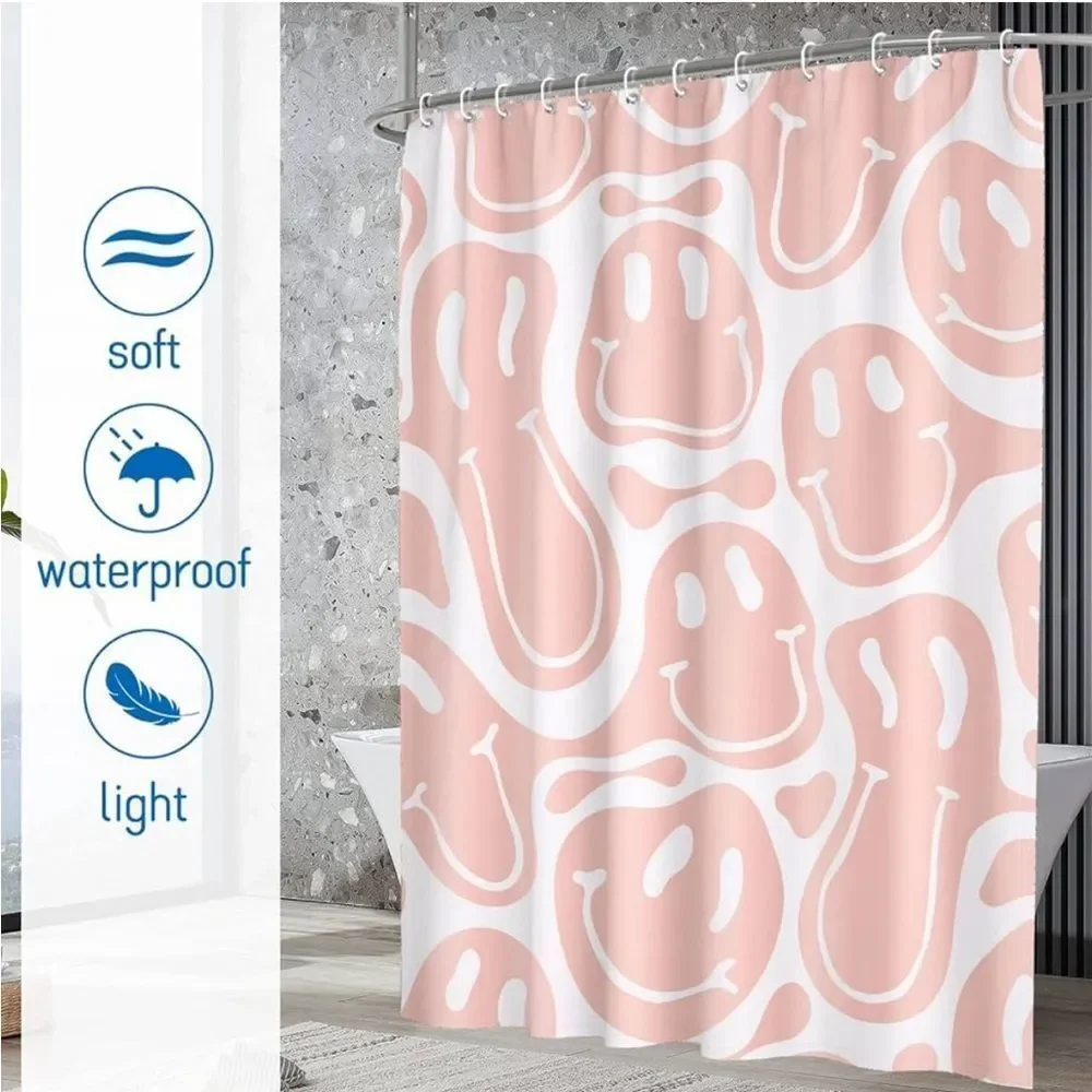 Retro Hippie Shower Curtain for Bathroom,60s 70s Colorful Vintage Shower…